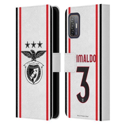 S.L. Benfica 2021/22 Players Away Kit Álex Grimaldo Leather Book Wallet Case Cover For HTC Desire 21 Pro 5G