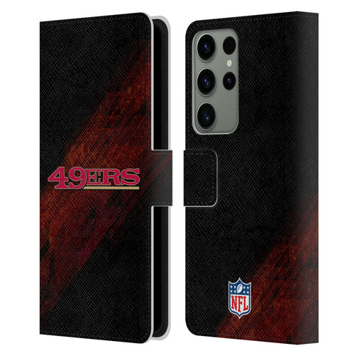 NFL San Francisco 49Ers Logo Blur Leather Book Wallet Case Cover For Samsung Galaxy S23 Ultra 5G