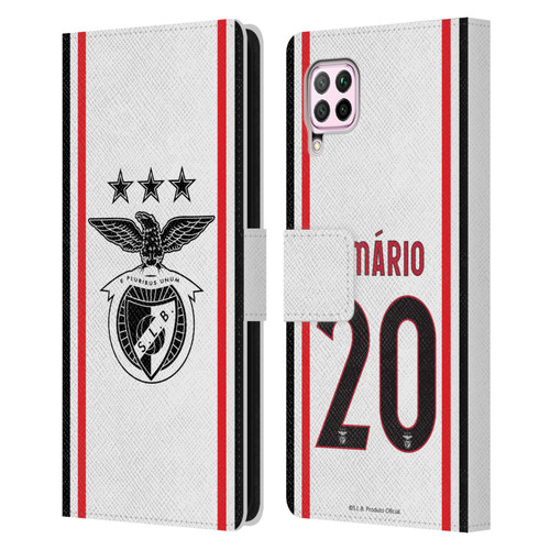 S.L. Benfica 2021/22 Players Away Kit João Mário Leather Book Wallet Case Cover For Huawei Nova 6 SE / P40 Lite