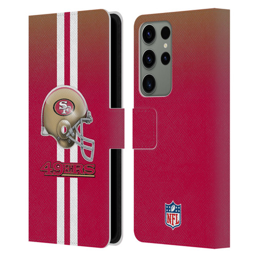 NFL San Francisco 49Ers Logo Helmet Leather Book Wallet Case Cover For Samsung Galaxy S23 Ultra 5G