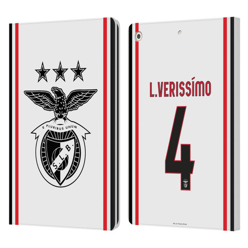 S.L. Benfica 2021/22 Players Away Kit Lucas Veríssimo Leather Book Wallet Case Cover For Apple iPad 10.2 2019/2020/2021