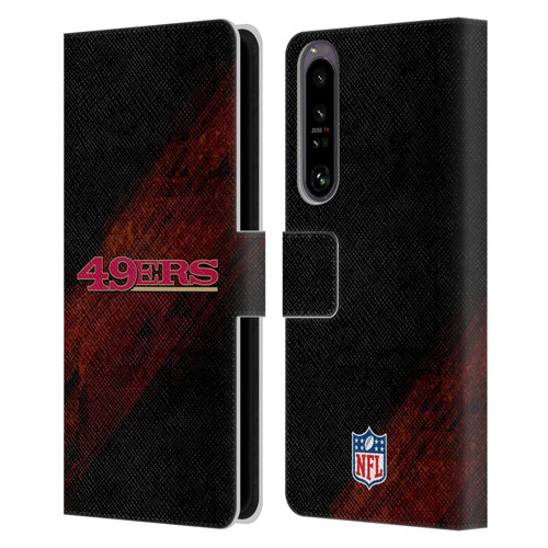 NFL San Francisco 49Ers Logo Blur Leather Book Wallet Case Cover For Sony Xperia 1 IV