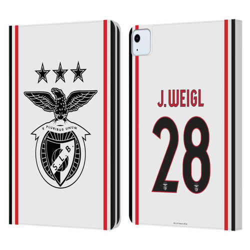 S.L. Benfica 2021/22 Players Away Kit Julian Weigl Leather Book Wallet Case Cover For Apple iPad Air 2020 / 2022