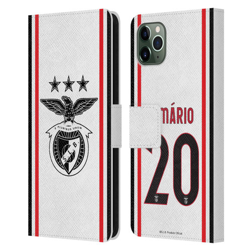 S.L. Benfica 2021/22 Players Away Kit João Mário Leather Book Wallet Case Cover For Apple iPhone 11 Pro Max