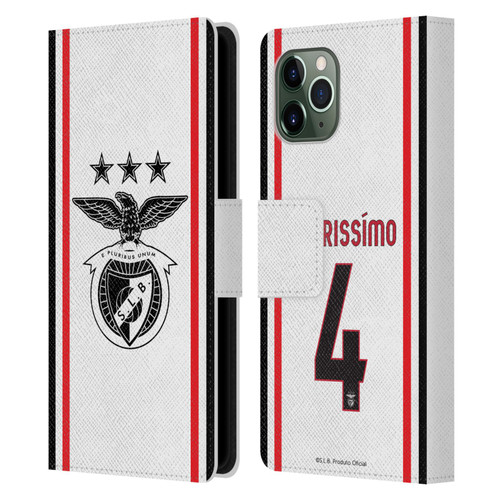 S.L. Benfica 2021/22 Players Away Kit Lucas Veríssimo Leather Book Wallet Case Cover For Apple iPhone 11 Pro