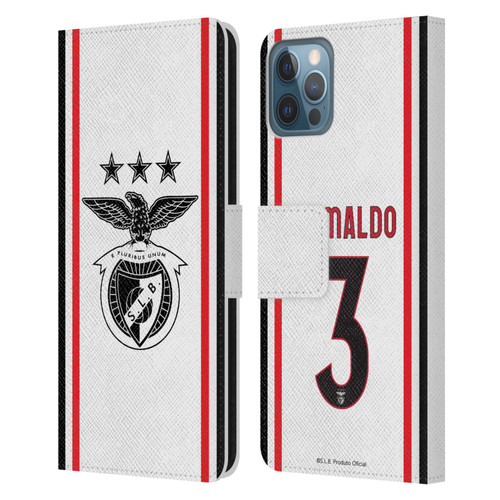 S.L. Benfica 2021/22 Players Away Kit Álex Grimaldo Leather Book Wallet Case Cover For Apple iPhone 12 / iPhone 12 Pro