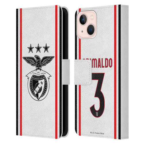 S.L. Benfica 2021/22 Players Away Kit Álex Grimaldo Leather Book Wallet Case Cover For Apple iPhone 13