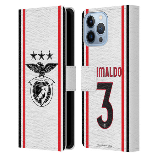 S.L. Benfica 2021/22 Players Away Kit Álex Grimaldo Leather Book Wallet Case Cover For Apple iPhone 13 Pro Max