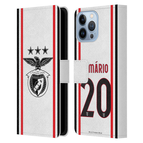 S.L. Benfica 2021/22 Players Away Kit João Mário Leather Book Wallet Case Cover For Apple iPhone 13 Pro Max