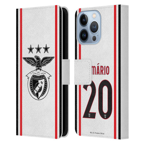 S.L. Benfica 2021/22 Players Away Kit João Mário Leather Book Wallet Case Cover For Apple iPhone 13 Pro