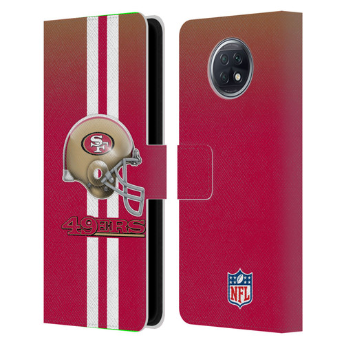 NFL San Francisco 49Ers Logo Helmet Leather Book Wallet Case Cover For Xiaomi Redmi Note 9T 5G