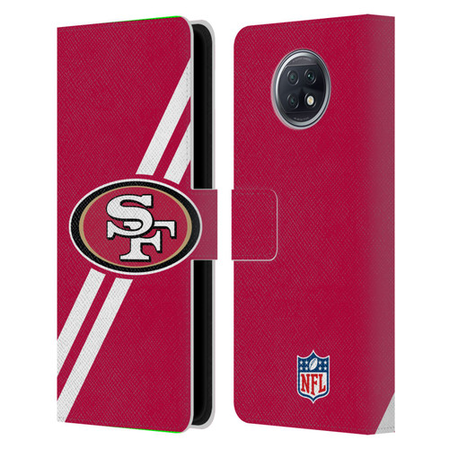 NFL San Francisco 49Ers Logo Stripes Leather Book Wallet Case Cover For Xiaomi Redmi Note 9T 5G