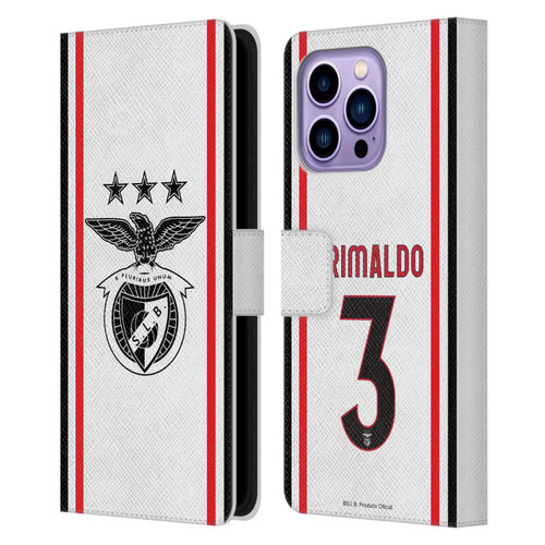 S.L. Benfica 2021/22 Players Away Kit Álex Grimaldo Leather Book Wallet Case Cover For Apple iPhone 14 Pro Max