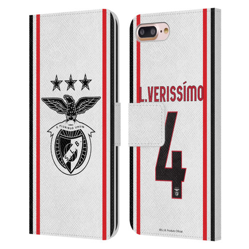 S.L. Benfica 2021/22 Players Away Kit Lucas Veríssimo Leather Book Wallet Case Cover For Apple iPhone 7 Plus / iPhone 8 Plus