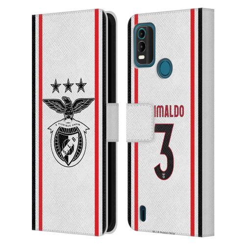 S.L. Benfica 2021/22 Players Away Kit Álex Grimaldo Leather Book Wallet Case Cover For Nokia G11 Plus