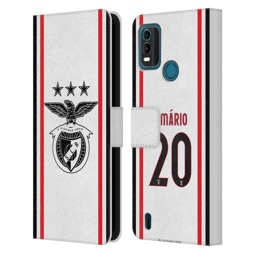 S.L. Benfica 2021/22 Players Away Kit João Mário Leather Book Wallet Case Cover For Nokia G11 Plus