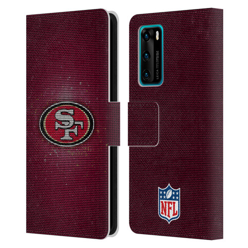 NFL San Francisco 49ers Artwork LED Leather Book Wallet Case Cover For Huawei P40 5G