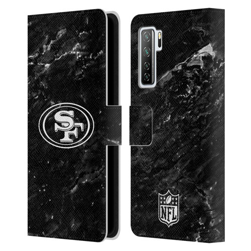 NFL San Francisco 49ers Artwork Marble Leather Book Wallet Case Cover For Huawei Nova 7 SE/P40 Lite 5G