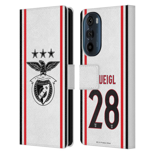 S.L. Benfica 2021/22 Players Away Kit Julian Weigl Leather Book Wallet Case Cover For Motorola Edge 30