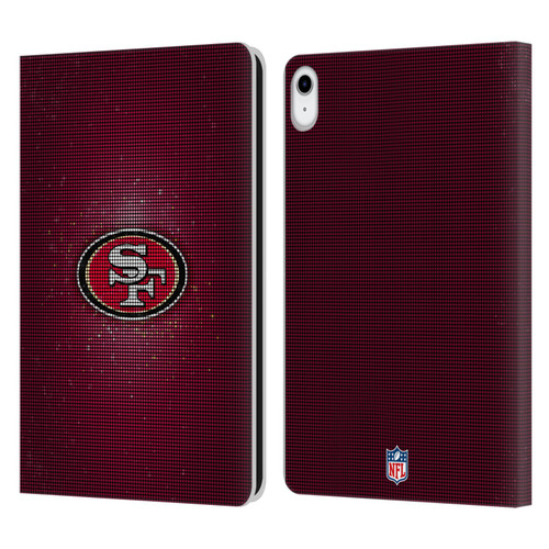 NFL San Francisco 49ers Artwork LED Leather Book Wallet Case Cover For Apple iPad 10.9 (2022)