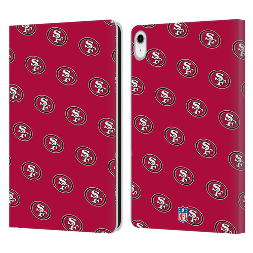 NFL San Francisco 49ers Artwork Patterns Leather Book Wallet Case Cover For Apple iPad 10.9 2022/2025
