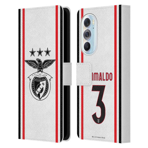 S.L. Benfica 2021/22 Players Away Kit Álex Grimaldo Leather Book Wallet Case Cover For Motorola Edge X30