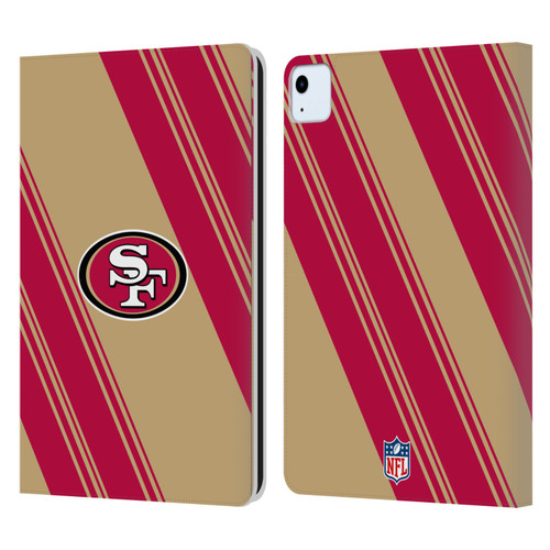 NFL San Francisco 49ers Artwork Stripes Leather Book Wallet Case Cover For Apple iPad Air 2020 / 2022