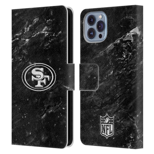 NFL San Francisco 49ers Artwork Marble Leather Book Wallet Case Cover For Apple iPhone 14