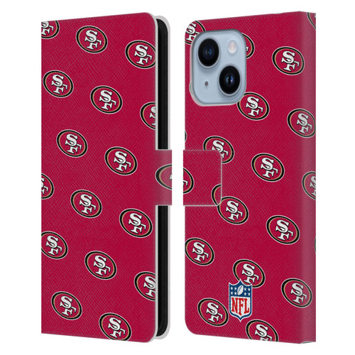 NFL San Francisco 49ers Artwork Patterns Leather Book Wallet Case Cover For Apple iPhone 14 Plus NFL San Francisco 49ers Artwork Patterns Leather Book Wallet Case Cover For Apple iPhone 14 Plus