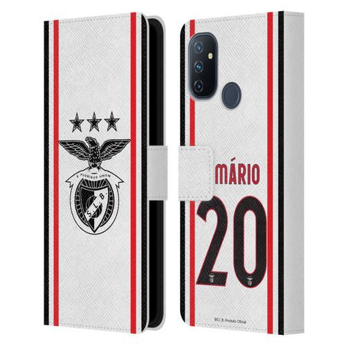 S.L. Benfica 2021/22 Players Away Kit João Mário Leather Book Wallet Case Cover For OnePlus Nord N100