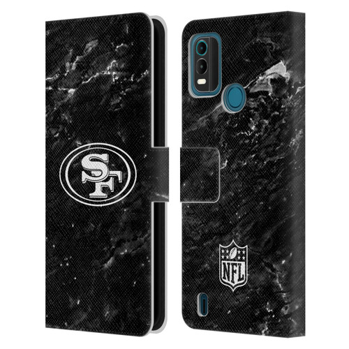 NFL San Francisco 49ers Artwork Marble Leather Book Wallet Case Cover For Nokia G11 Plus