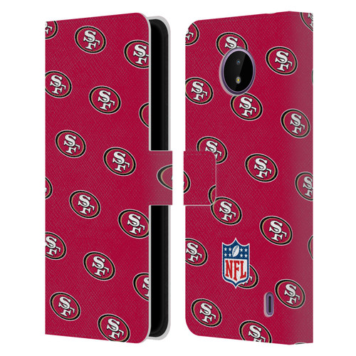 NFL San Francisco 49ers Artwork Patterns Leather Book Wallet Case Cover For Nokia C10 / C20