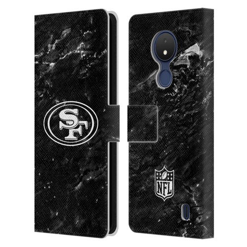 NFL San Francisco 49ers Artwork Marble Leather Book Wallet Case Cover For Nokia C21