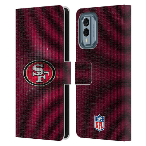 NFL San Francisco 49ers Artwork LED Leather Book Wallet Case Cover For Nokia X30