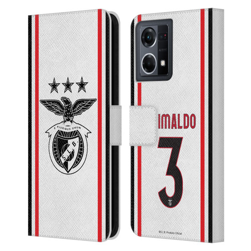 S.L. Benfica 2021/22 Players Away Kit Álex Grimaldo Leather Book Wallet Case Cover For OPPO Reno8 4G