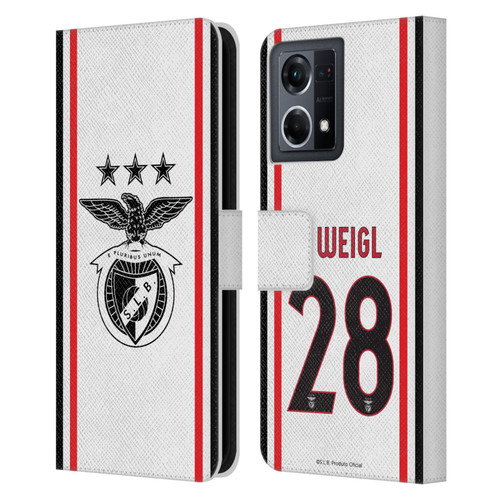 S.L. Benfica 2021/22 Players Away Kit Julian Weigl Leather Book Wallet Case Cover For OPPO Reno8 4G