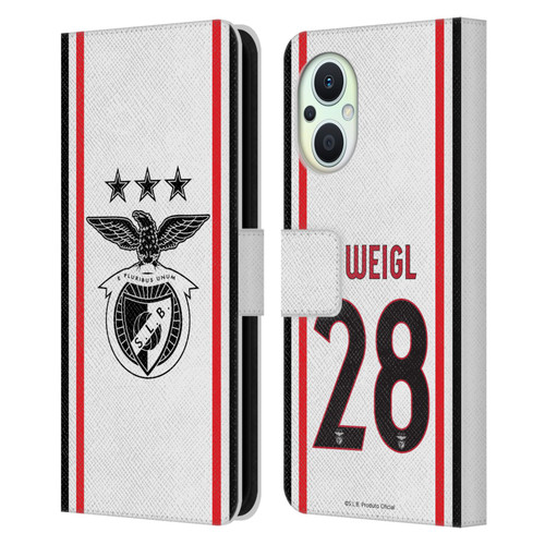 S.L. Benfica 2021/22 Players Away Kit Julian Weigl Leather Book Wallet Case Cover For OPPO Reno8 Lite
