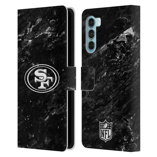 NFL San Francisco 49ers Artwork Marble Leather Book Wallet Case Cover For Motorola Edge S30 / Moto G200 5G