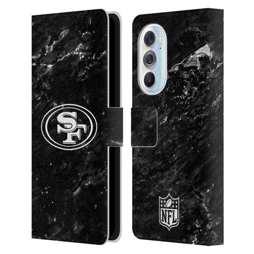 NFL San Francisco 49ers Artwork Marble Leather Book Wallet Case Cover For Motorola Edge X30