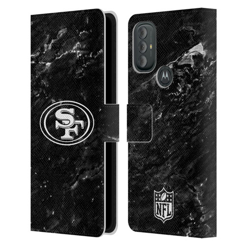 NFL San Francisco 49ers Artwork Marble Leather Book Wallet Case Cover For Motorola Moto G10 / Moto G20 / Moto G30