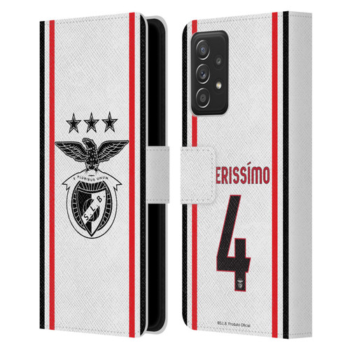 S.L. Benfica 2021/22 Players Away Kit Lucas Veríssimo Leather Book Wallet Case Cover For Samsung Galaxy A52 / A52s / 5G (2021)