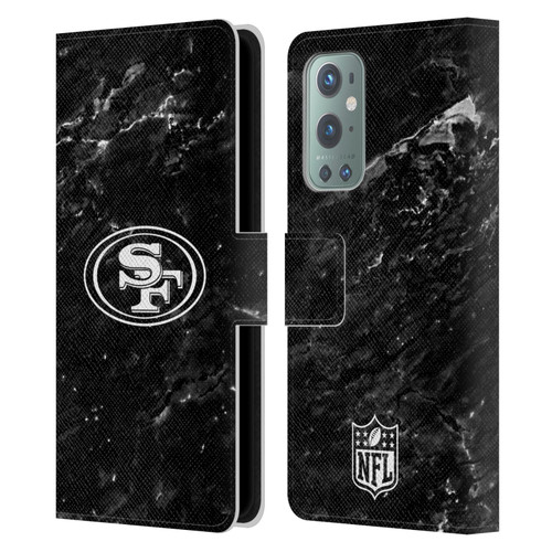 NFL San Francisco 49ers Artwork Marble Leather Book Wallet Case Cover For OnePlus 9