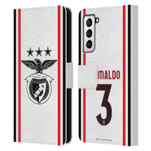 S.L. Benfica 2021/22 Players Away Kit Álex Grimaldo Leather Book Wallet Case Cover For Samsung Galaxy S21 5G