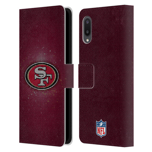 NFL San Francisco 49ers Artwork LED Leather Book Wallet Case Cover For Samsung Galaxy A02/M02 (2021)