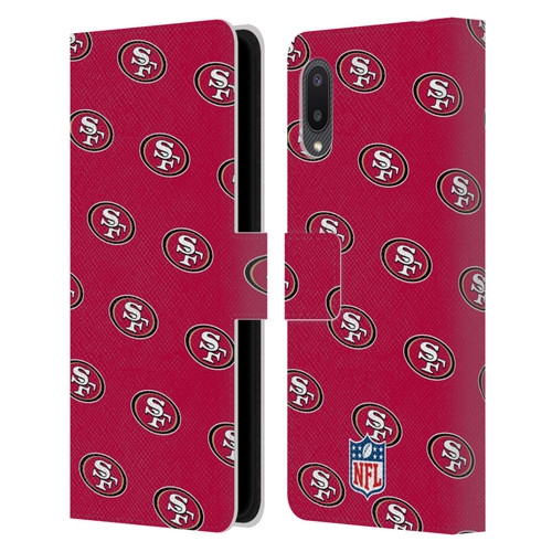 NFL San Francisco 49ers Artwork Patterns Leather Book Wallet Case Cover For Samsung Galaxy A02/M02 (2021)