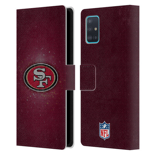 NFL San Francisco 49ers Artwork LED Leather Book Wallet Case Cover For Samsung Galaxy A51 (2019)