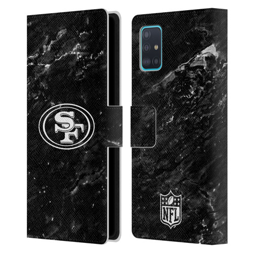 NFL San Francisco 49ers Artwork Marble Leather Book Wallet Case Cover For Samsung Galaxy A51 (2019)