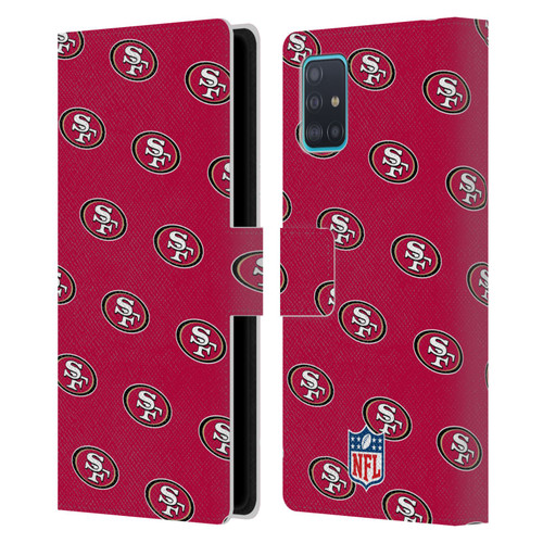NFL San Francisco 49ers Artwork Patterns Leather Book Wallet Case Cover For Samsung Galaxy A51 (2019)