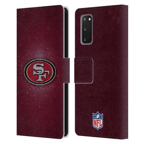 NFL San Francisco 49ers Artwork LED Leather Book Wallet Case Cover For Samsung Galaxy S20 / S20 5G