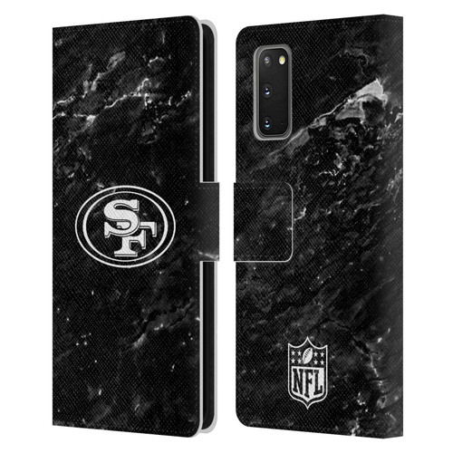 NFL San Francisco 49ers Artwork Marble Leather Book Wallet Case Cover For Samsung Galaxy S20 / S20 5G